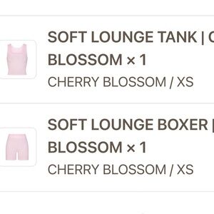 Skims cherry blossom set